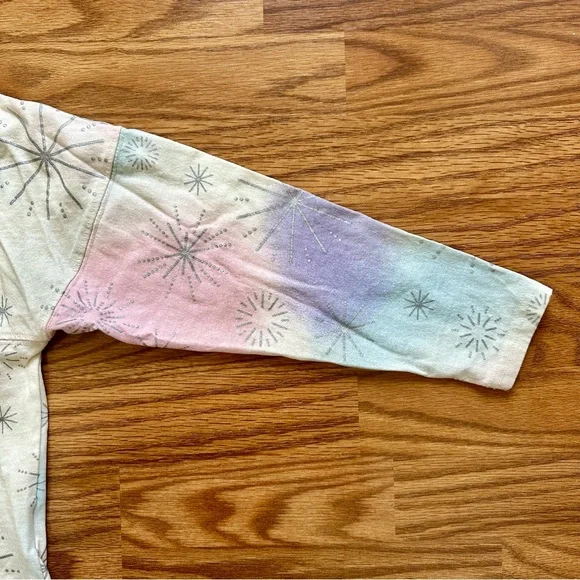 Disney Girls Medium 7-8 Spirit Jersey Sweatshirt Disneyland 100 Glitter EUC! - Picture 8 of 12